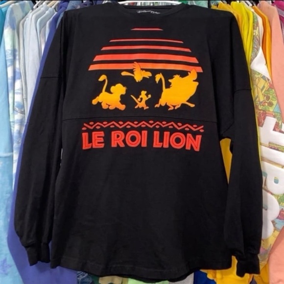 Disney parks Paris Le roi lion (lion king) sunset ombre spirit jersey Xs - Picture 1 of 7